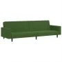Dunkelgrünes 2-Sitzer-Schlafsofa aus Samt von , Sofas - Ref: Foro24-375939, Preis: 262,50 €, Rabatt: %