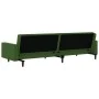 Dunkelgrünes 2-Sitzer-Schlafsofa aus Samt von , Sofas - Ref: Foro24-375939, Preis: 262,50 €, Rabatt: %