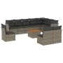 11-piece garden sofa set and gray synthetic rattan cushions by , Garden sets - Ref: Foro24-3223701, Price: 605,90 €, Discount: %
