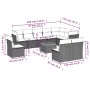 11-piece garden sofa set and gray synthetic rattan cushions by , Garden sets - Ref: Foro24-3223701, Price: 605,90 €, Discount: %