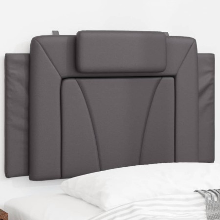 Gepolstertes Bettkopfteil aus grauem Kunstleder, 80 cm von , Kopf- und Fußteile - Ref: Foro24-374763, Preis: 33,81 €, Rabatt: %