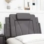 Gepolstertes Bettkopfteil aus grauem Kunstleder, 80 cm von , Kopf- und Fußteile - Ref: Foro24-374763, Preis: 33,31 €, Rabatt: %