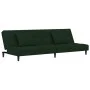2-Sitzer-Schlafsofa mit zwei dunkelgrünen Samtkissen von , Sofas - Ref: Foro24-375809, Preis: 246,10 €, Rabatt: %