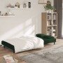 2-seater sofa bed with two dark green velvet pillows by , Sofas - Ref: Foro24-375809, Price: 248,75 €, Discount: %