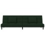 2-seater sofa bed with two dark green velvet pillows by , Sofas - Ref: Foro24-375809, Price: 248,75 €, Discount: %