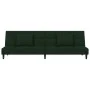 2-Sitzer-Schlafsofa mit zwei dunkelgrünen Samtkissen von , Sofas - Ref: Foro24-375809, Preis: 246,10 €, Rabatt: %