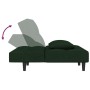 2-seater sofa bed with two dark green velvet pillows by , Sofas - Ref: Foro24-375809, Price: 248,75 €, Discount: %