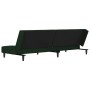 2-seater sofa bed with two dark green velvet pillows by , Sofas - Ref: Foro24-375809, Price: 248,75 €, Discount: %