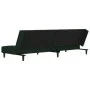 2-Sitzer-Schlafsofa mit zwei dunkelgrünen Samtkissen von , Sofas - Ref: Foro24-375809, Preis: 246,10 €, Rabatt: %