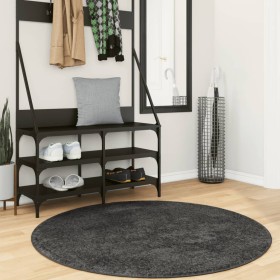 Moderner Langhaar-Shaggy-Teppich PAMPLONA Anthrazit Ø 120 cm von , Teppiche - Ref: Foro24-375201, Preis: 34,36 €, Rabatt: %