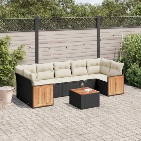 8-piece garden sofa set and black synthetic rattan cushions by , Garden sets - Ref: Foro24-3259893, Price: 494,13 €, Discount: %