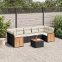 8-piece garden sofa set and black synthetic rattan cushions by , Garden sets - Ref: Foro24-3259893, Price: 492,77 €, Discount: %