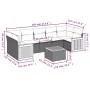 8-piece garden sofa set and black synthetic rattan cushions by , Garden sets - Ref: Foro24-3259893, Price: 494,13 €, Discount: %