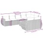 9-piece garden sofa set with beige synthetic rattan cushions by , Garden sets - Ref: Foro24-3257423, Price: 672,89 €, Discoun...