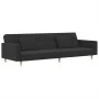 2-seater sofa bed with two pillows in dark gray fabric by , Sofas - Ref: Foro24-375800, Price: 276,51 €, Discount: %
