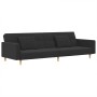 2-Sitzer-Schlafsofa mit zwei Kissen aus dunkelgrauem Stoff von , Sofas - Ref: Foro24-375800, Preis: 261,26 €, Rabatt: %