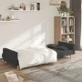 2-seater sofa bed with two pillows in dark gray fabric by , Sofas - Ref: Foro24-375800, Price: 276,51 €, Discount: %