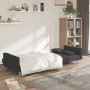 2-Sitzer-Schlafsofa mit zwei Kissen aus dunkelgrauem Stoff von , Sofas - Ref: Foro24-375800, Preis: 261,26 €, Rabatt: %