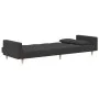 2-seater sofa bed with two pillows in dark gray fabric by , Sofas - Ref: Foro24-375800, Price: 276,51 €, Discount: %
