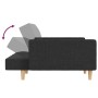 2-Sitzer-Schlafsofa mit zwei Kissen aus dunkelgrauem Stoff von , Sofas - Ref: Foro24-375800, Preis: 261,26 €, Rabatt: %
