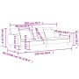 2-Sitzer-Schlafsofa mit zwei Kissen aus dunkelgrauem Stoff von , Sofas - Ref: Foro24-375800, Preis: 261,26 €, Rabatt: %