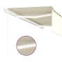 Automatic awning LED blind wind sensor cream 5x3 m by , Awnings - Ref: Foro24-3069352, Price: 778,99 €, Discount: %