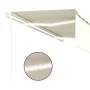 Automatic awning LED blind wind sensor cream 5x3 m by , Awnings - Ref: Foro24-3069352, Price: 712,81 €, Discount: %