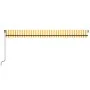 Manual retractable awning with yellow and white LED light 600x350 m by , Awnings - Ref: Foro24-3069243, Price: 574,08 €, Disc...