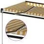 Manual retractable awning with yellow and white LED light 600x350 m by , Awnings - Ref: Foro24-3069243, Price: 574,08 €, Disc...