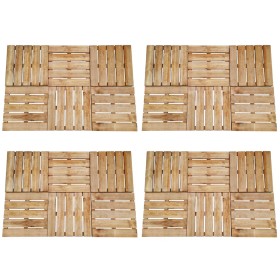 Porch tiles 24 units brown wood 50x50 cm by , Floors and carpets - Ref: Foro24-276436, Price: 251,24 €, Discount: %