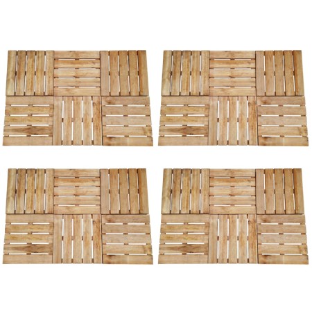 Verandafliesen 24 Einheiten braunes Holz 50x50 cm von , Böden und Teppiche - Ref: Foro24-276436, Preis: 251,24 €, Rabatt: %