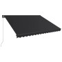 Anthrazitgraue manuell einziehbare Markise 450x300 cm von , Markisen - Ref: Foro24-3051240, Preis: 368,83 €, Rabatt: %