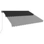 Anthracite gray manual retractable awning 450x300 cm by , Awnings - Ref: Foro24-3051240, Price: 338,01 €, Discount: %