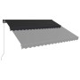 Anthrazitgraue manuell einziehbare Markise 450x300 cm von , Markisen - Ref: Foro24-3051240, Preis: 368,83 €, Rabatt: %