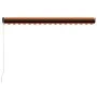 Toldo manual retráctil naranja y marrón 450x300 cm de , Toldos - Ref: Foro24-3055195, Precio: 329,19 €, Descuento: %