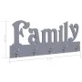 FAMILY gray wall coat rack 74x29.5 cm by vidaXL, Hat and coat racks - Ref: Foro24-284246, Price: 37,95 €, Discount: %
