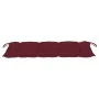 Banco de jardín plegable con cojín bambú 118 cm de , Bancos de jardín - Ref: Foro24-3063873, Precio: 96,49 €, Descuento: %