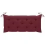 Banco de jardín plegable con cojín bambú 118 cm de , Bancos de jardín - Ref: Foro24-3063873, Precio: 96,49 €, Descuento: %