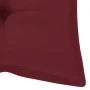 Banco de jardín plegable con cojín bambú 118 cm de , Bancos de jardín - Ref: Foro24-3063873, Precio: 96,49 €, Descuento: %
