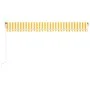 Automatische Markise LED-Windsensor gelb/weiß 500x300cm von , Markisen - Ref: Foro24-3068953, Preis: 646,48 €, Rabatt: %