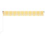 Automatische Markise LED-Windsensor gelb/weiß 500x300cm von , Markisen - Ref: Foro24-3068953, Preis: 689,02 €, Rabatt: %