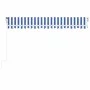 Toldo automático LED sensor de viento azul y blanco 400x350 cm de , Toldos - Ref: Foro24-3068991, Precio: 595,17 €, Descuento: %