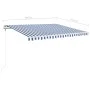 Automatische Markise LED-Windsensor blau und weiß 400x350 cm von , Markisen - Ref: Foro24-3068991, Preis: 595,17 €, Rabatt: %