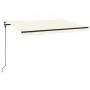 Toldo retráctil manual crema 450x300 cm de , Toldos - Ref: Foro24-3069117, Precio: 345,79 €, Descuento: %