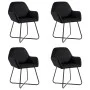 Dining chairs 4 units black velvet by vidaXL, dining chairs - Ref: Foro24-277011, Price: 360,40 €, Discount: %