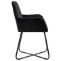 Dining chairs 4 units black velvet by vidaXL, dining chairs - Ref: Foro24-277011, Price: 360,40 €, Discount: %