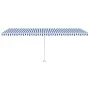 Automatische Markise LED-Windsensor blau und weiß 600x300 cm von , Markisen - Ref: Foro24-3069611, Preis: 898,15 €, Rabatt: %