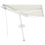 Automatic awning with LED and wind sensor cream 400x350 cm by , Awnings - Ref: Foro24-3069632, Price: 718,95 €, Discount: %