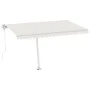 Automatic awning with LED and wind sensor cream 400x350 cm by , Awnings - Ref: Foro24-3069632, Price: 718,95 €, Discount: %