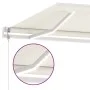 Automatic awning with LED and wind sensor cream 400x350 cm by , Awnings - Ref: Foro24-3069632, Price: 718,95 €, Discount: %